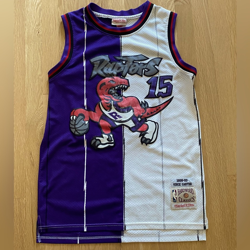 NBA Mitchell & Ness Raptors Jersey #15 Vince Carter Hardwood Classics/Size M 40